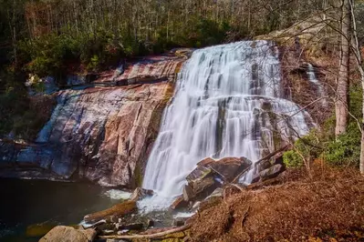 rainbow falls is one of the top North Carolina waterfalls