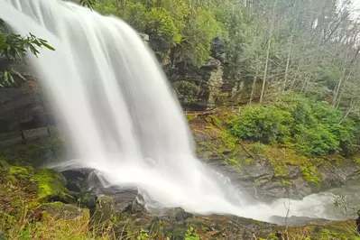 dry falls is one of the top North Carolina waterfalls