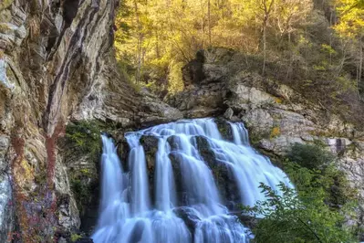 cullasaja falls is one of the top North Carolina waterfalls