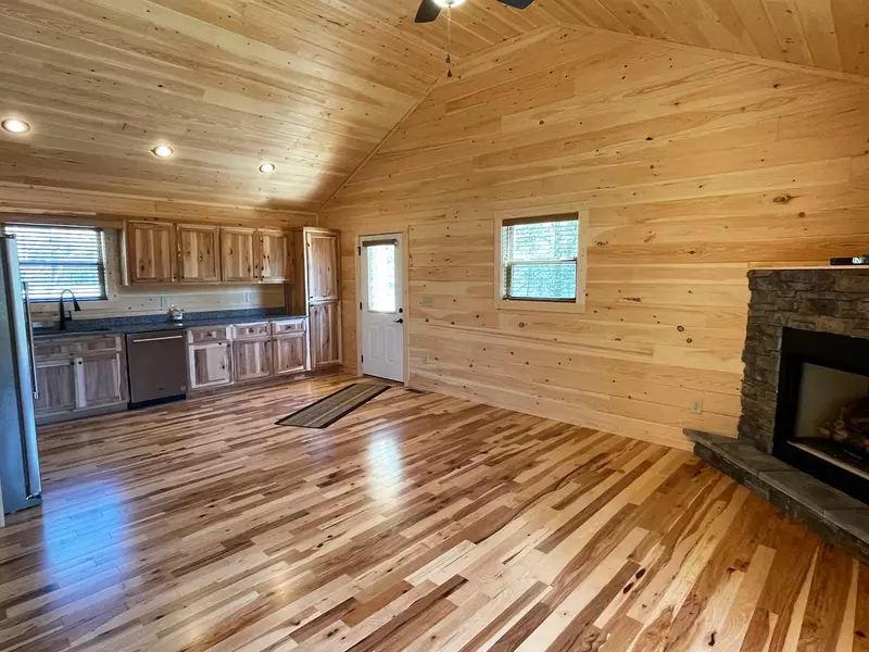 Long term rental #75 living room and kitchen