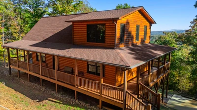 One Away Cabin-Wrap-around Porch