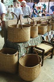 Hand made baskets at the John C. Campbell Folk School.