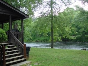 Cabin by the river in Murphy, North Carolina