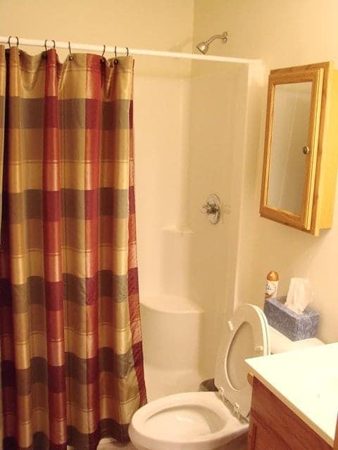A bathroom in a Murphy NC vacation rental.