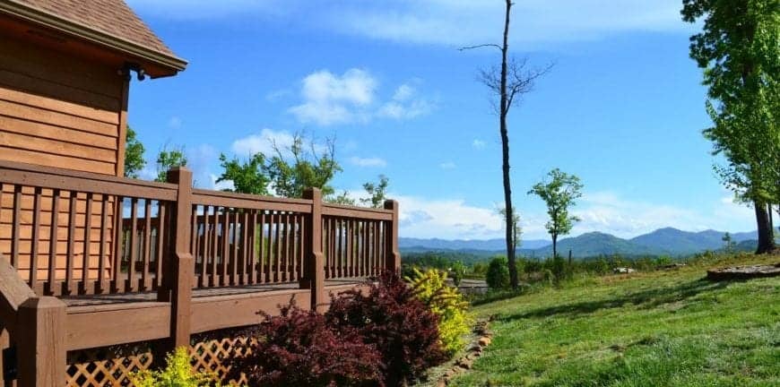 Incredible mountain views from our cabin rentals in Murphy NC.