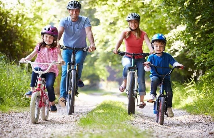 family biking near Murphy NC rentals