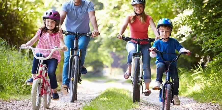 family biking near Murphy NC rentals