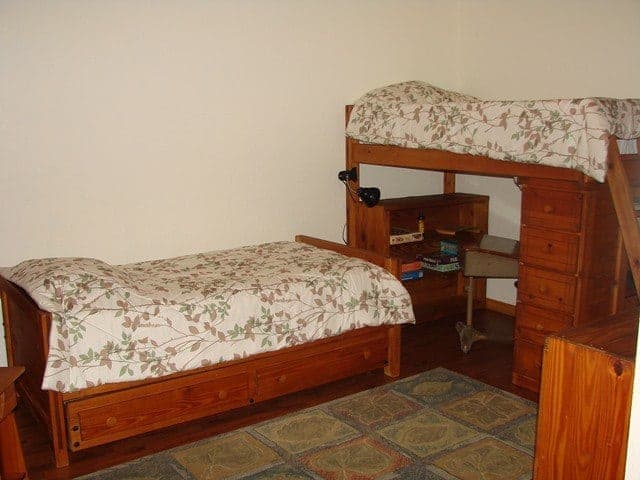 Beds in a Murphy NC cabin rental.