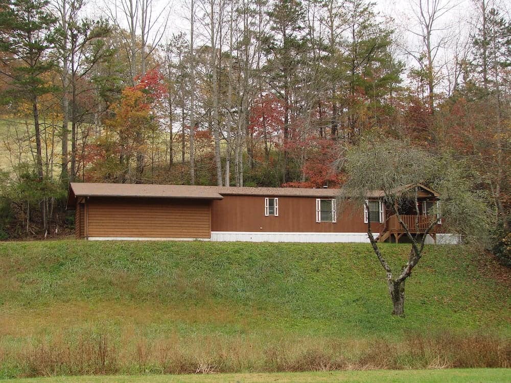 brown house in the woods