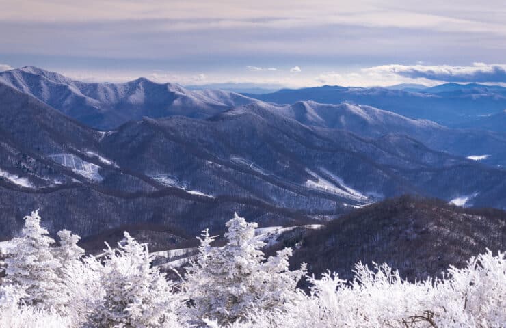 mountain view in nc winter